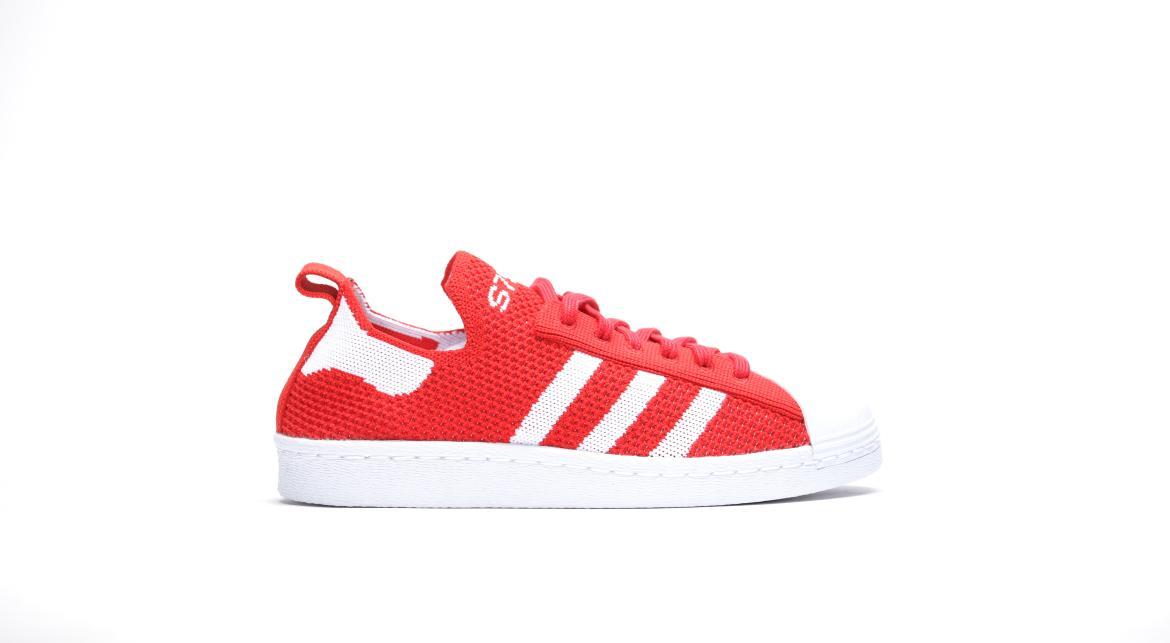 Adidas originals superstar 80s primeknit sales red